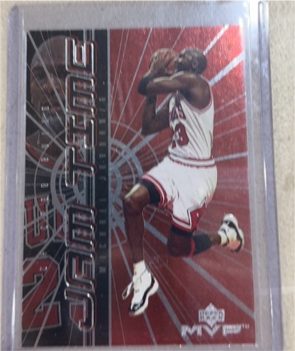 1999 Upper Deck MVP #JT1 Michael Jordan Jam Time — front