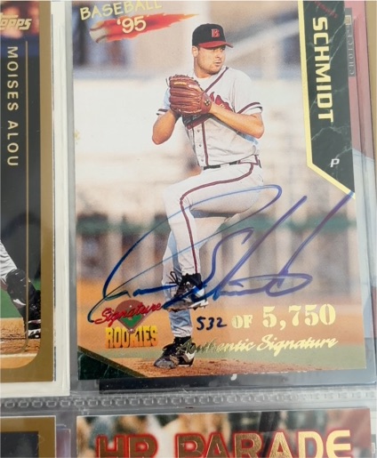 1995 Signature Rookies #44 Jason Schmidt — front