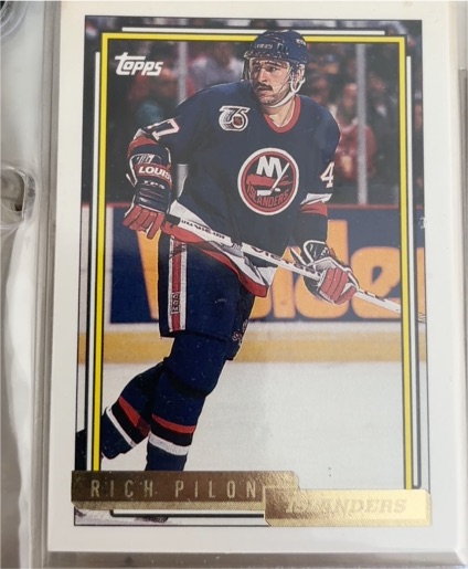1992-93 Topps #492 Rich Pilon — front