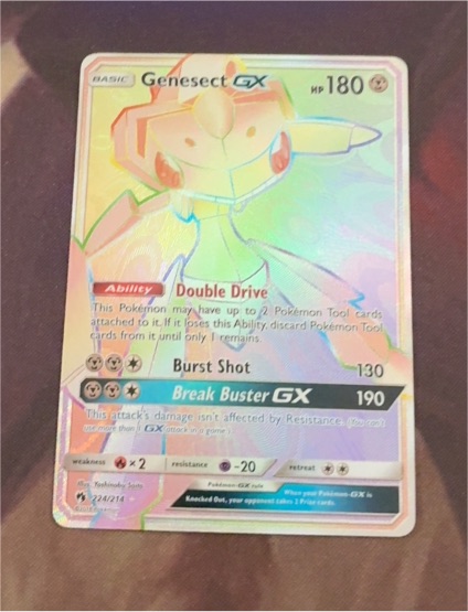 2018 Pokémon Lost Thunder #224 Genesect GX — front