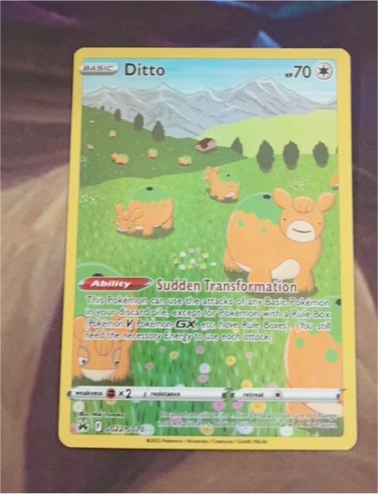 2023 Pokemon Crown Zenith #GG22 Ditto Galarian Gallery — front