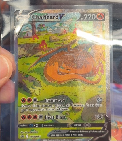 2022 Pokémon Charizard V #SWSH260 — front