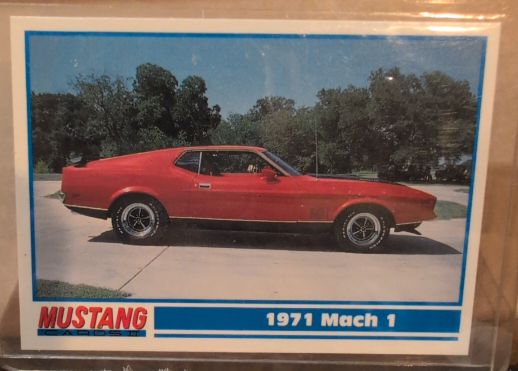1994 Mustang Cards #120 1971 Mach 1 — front
