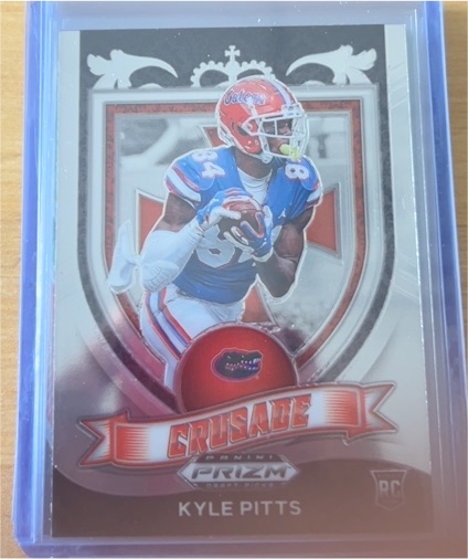 2021 Panini Prizm Draft Picks #167 Kyle Pitts Crusade Rookie Card — front