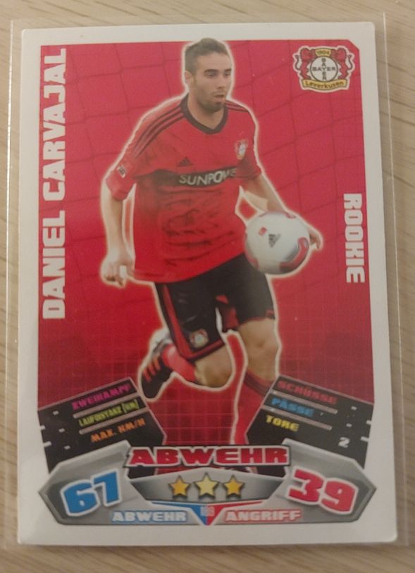 2008 Topps Match Attax #Daniel Carvajal Bayer Leverkusen Abwehr Rookie — front