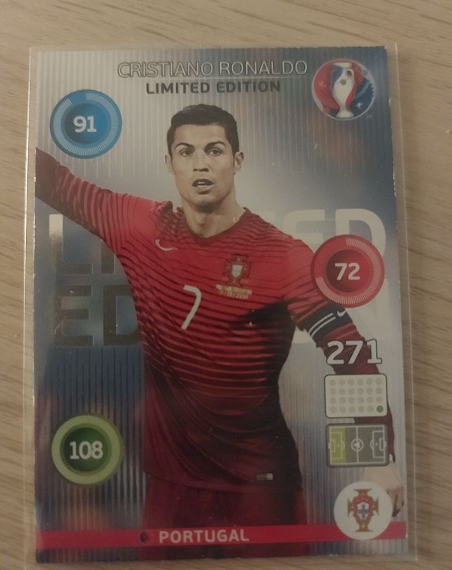 2016 Panini Adrenalyn XL #271 Cristiano Ronaldo Limited Edition Portugal — front