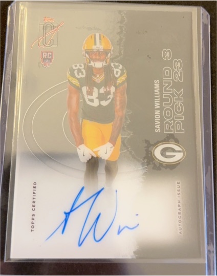 2025 Topps Signature Class #144 Savion Williams — front