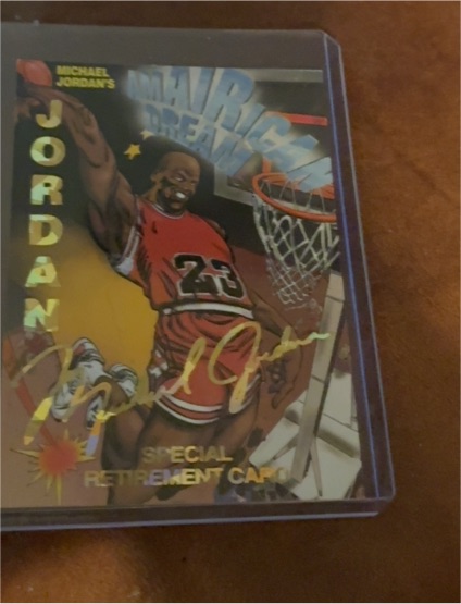 1993 Sports Edition Michael Jordan Special Retirement Card — front