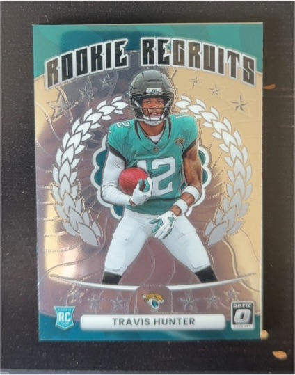2025 Panini Donruss Optic #3 Travis Hunter Rookie Recruits — front