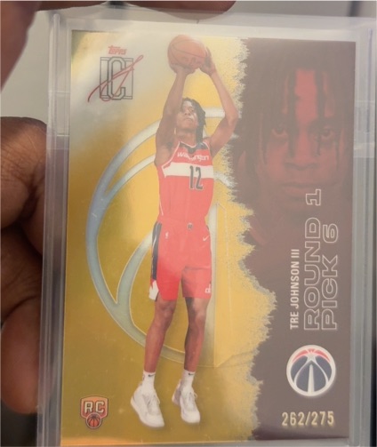 2025 Topps Signature Class #140 Tre Johnson III — front