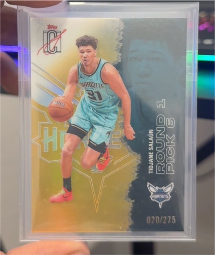 2025-26 Topps Signature Class #79 Tidjane Salaün — front