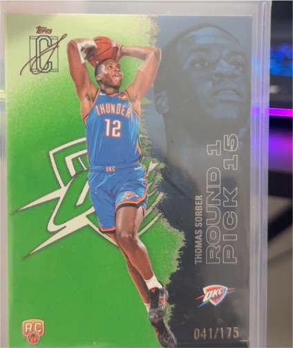2025-26 Topps Signature Class #111 Thomas Sorber — front