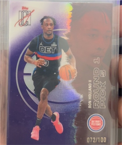 2024 Topps Signature Class Ron Holland II #21 Detroit Pistons — front