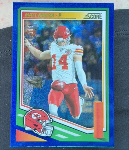 2025 Panini Score #288 Matt Araiza — front