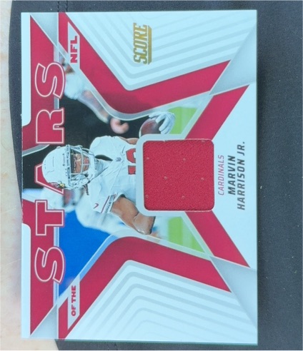 2025 Panini Score #SNJ-MHN Marvin Harrison Jr. Stars of the NFL Patch — front