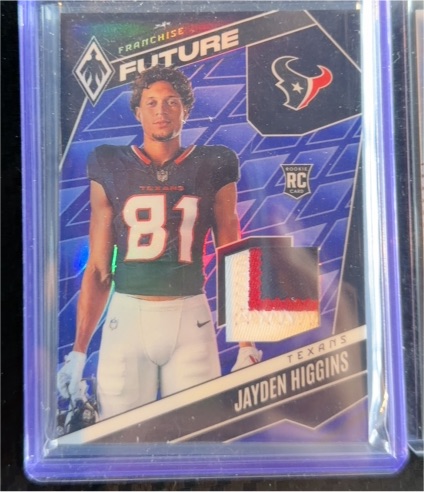 2025 Panini Phoenix Franchise Future Material #FFM-JHS Jayden Higgins — front
