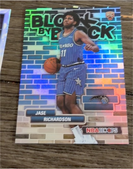 2025-26 Topps NBA Hoops #BYB-25 Jase Richardson Block By Block — front