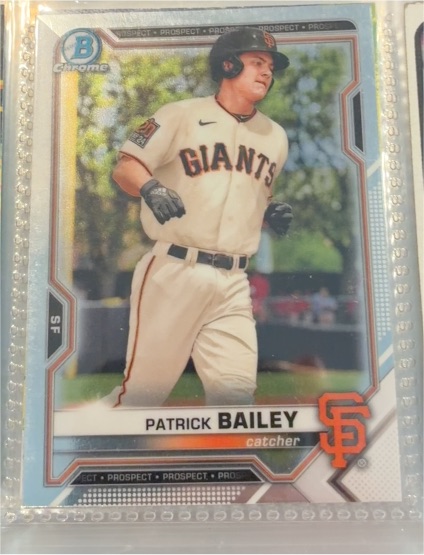 2021 Bowman Chrome Prospects #BCP-108 Patrick Bailey — front