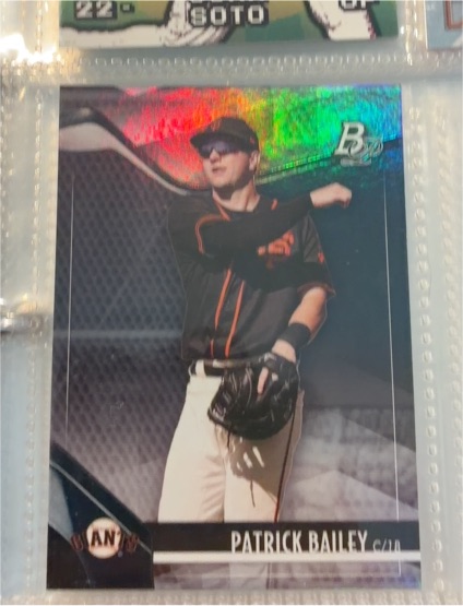 2021 Bowman Platinum #TOP-6 Patrick Bailey — front