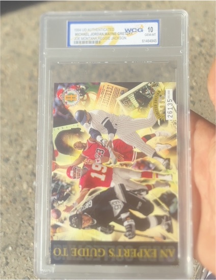 1994 Upper Deck An Expert's Guide To Michael Jordan Wayne Gretzky Joe Montana Reggie Jackson — front