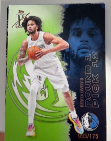2025-26 Topps Signature Class #86 Dereck Lively II — front