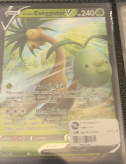 2022 Pokémon GO #005 Alolan Exeggutor V — front