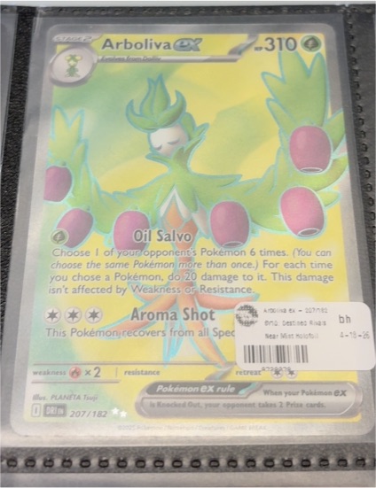 2023 Pokémon SV10: Destined Rivals #207/182 Arboliva ex — front