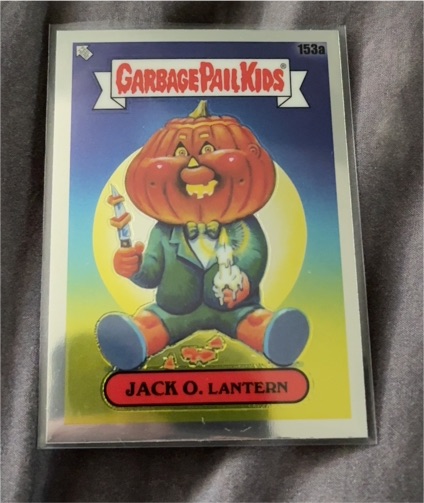 2021 Topps Garbage Pail Kids Chrome Series 4 #153a Jack O. Lantern — front
