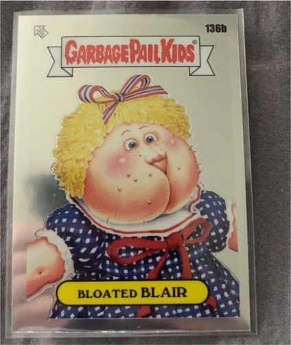 2021 Topps Chrome Garbage Pail Kids Series 4 #136b Bloated Blair — front