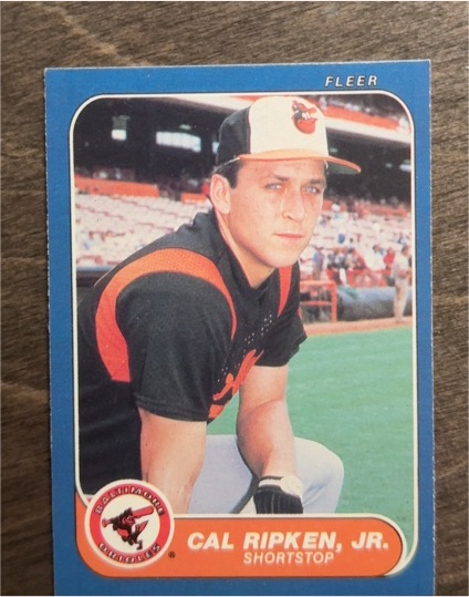 1986 Fleer #284 Cal Ripken Jr. — front