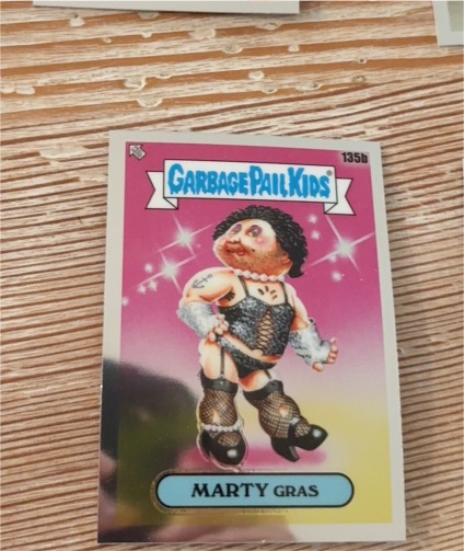 2021 Topps Garbage Pail Kids Chrome Series 4 #135b Marty Gras — front