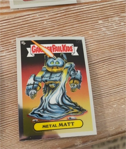 2021 Topps Chrome Garbage Pail Kids Series 4 #AN5b Metal Matt — front