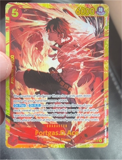 Portgas D. Ace OP16-118 The Time of Battle — front