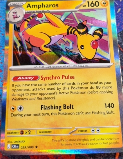 2026 Pokémon Chaos Rising #029 Ampharos — front