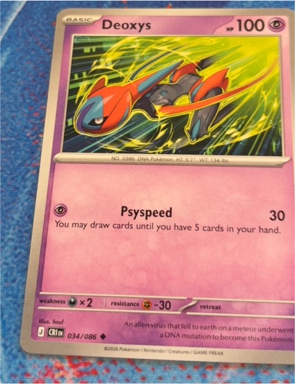 2026 Nintendo Pokemon TCG #034 Deoxys — front