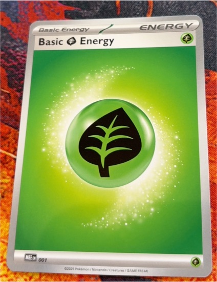 2025 Pokemon #001 Basic Grass Energy — front