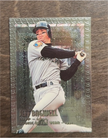 1995 Topps Embossed #118 Jeff Bagwell — front