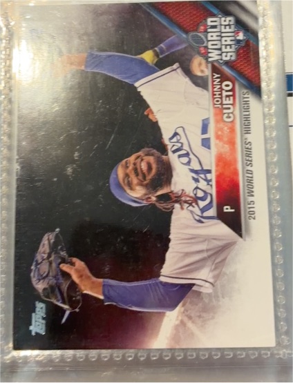 2016 Topps #61 Johnny Cueto World Series Highlights Royals — front
