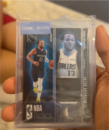 2018-19 Panini Chronicles NBA Relics Jalen Brunson Game Worn — front