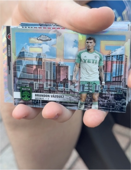 2025 Topps Chrome MLS #BCS-5 Brandon Vázquez Big City Strikers — front