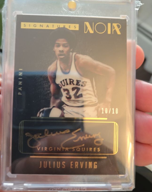 2020 Panini Noir #AC-JUL Julius Erving — front