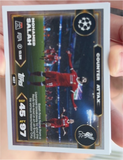 2025 Topps Match Attax #407 Mohamed Salah Counter Attack — front