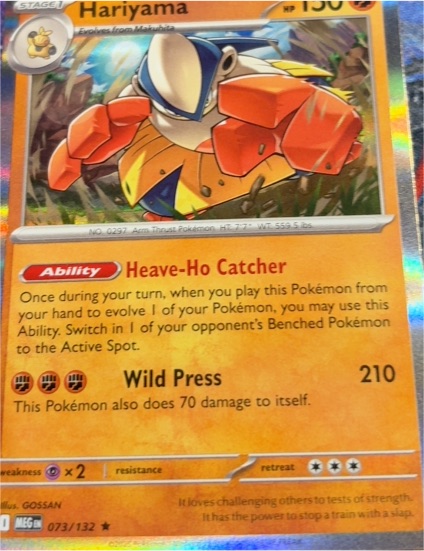2023 Pokemon 073/132 Hariyama Mega Evolution Holo — front