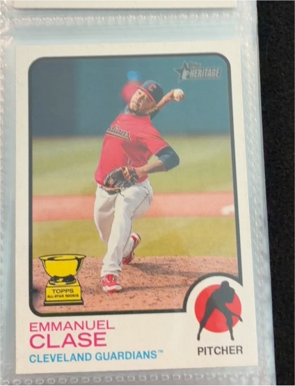 2022 Topps Heritage #394 Emmanuel Clase — front
