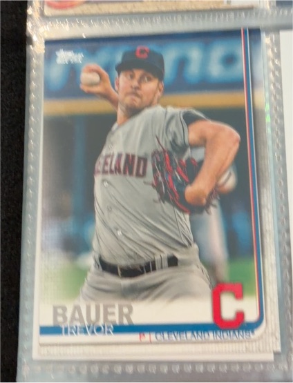 2019 Topps #110 Trevor Bauer Cleveland Indians — front