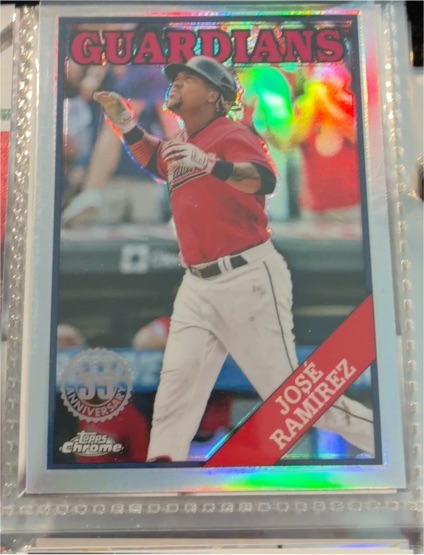 2023 Topps Chrome 1988 #88BC-17 Jose Ramirez — front