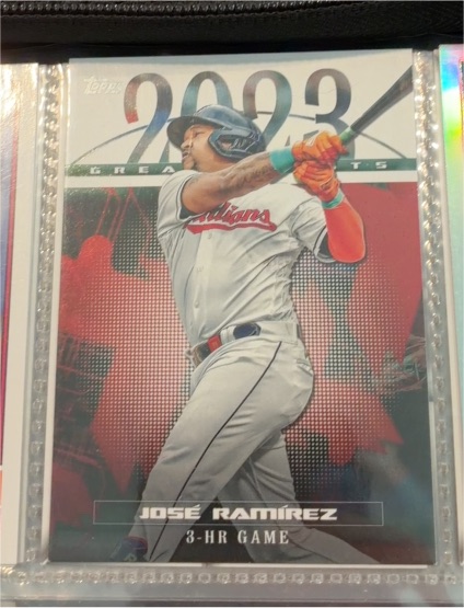 2024 Topps Series 1 2023 Greatest Hits #23GH-4 Jose Ramirez — front