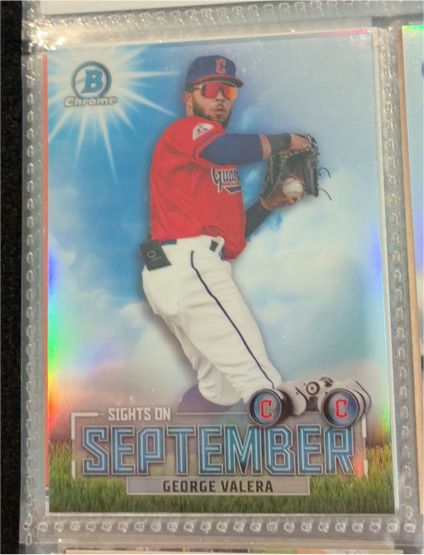 2023 Bowman Chrome Sights on September #SOS-9 George Valera — front