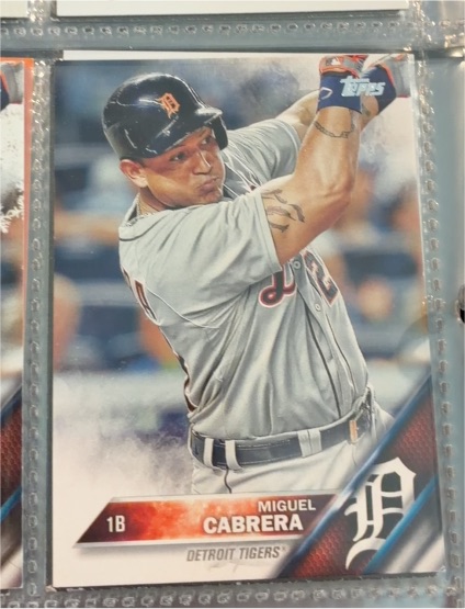 2016 Topps #250 Miguel Cabrera — front