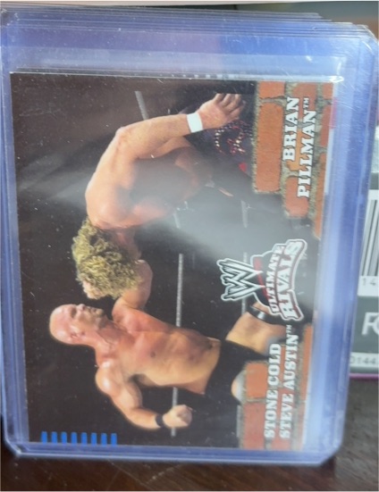 2008 Topps WWE Ultimate Rivals #51 Stone Cold Steve Austin vs. Brian Pillman — front